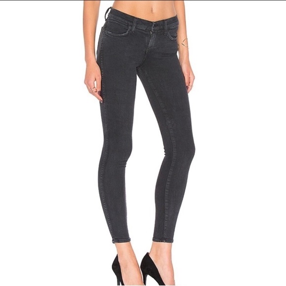 Baldwin Kansas City Denim - Baldwin Kansas City High Rise Crop Jeans “The Ten” Smoke Black Denim Women’s 29